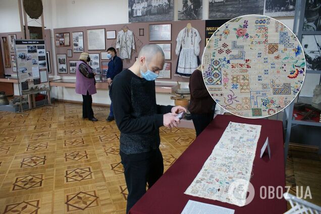 В Виннице показали рушник, вышитый 200 узницами ГУЛАГа