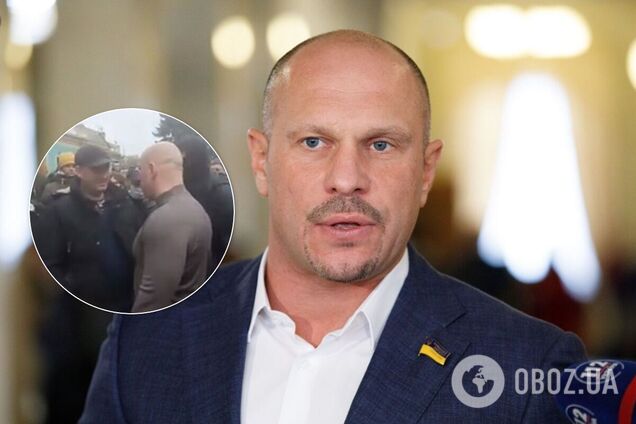 Кива вступил в перепалку с протестующими под парламентом