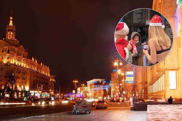 Людям дарили конфеты и бутылки с шампанским