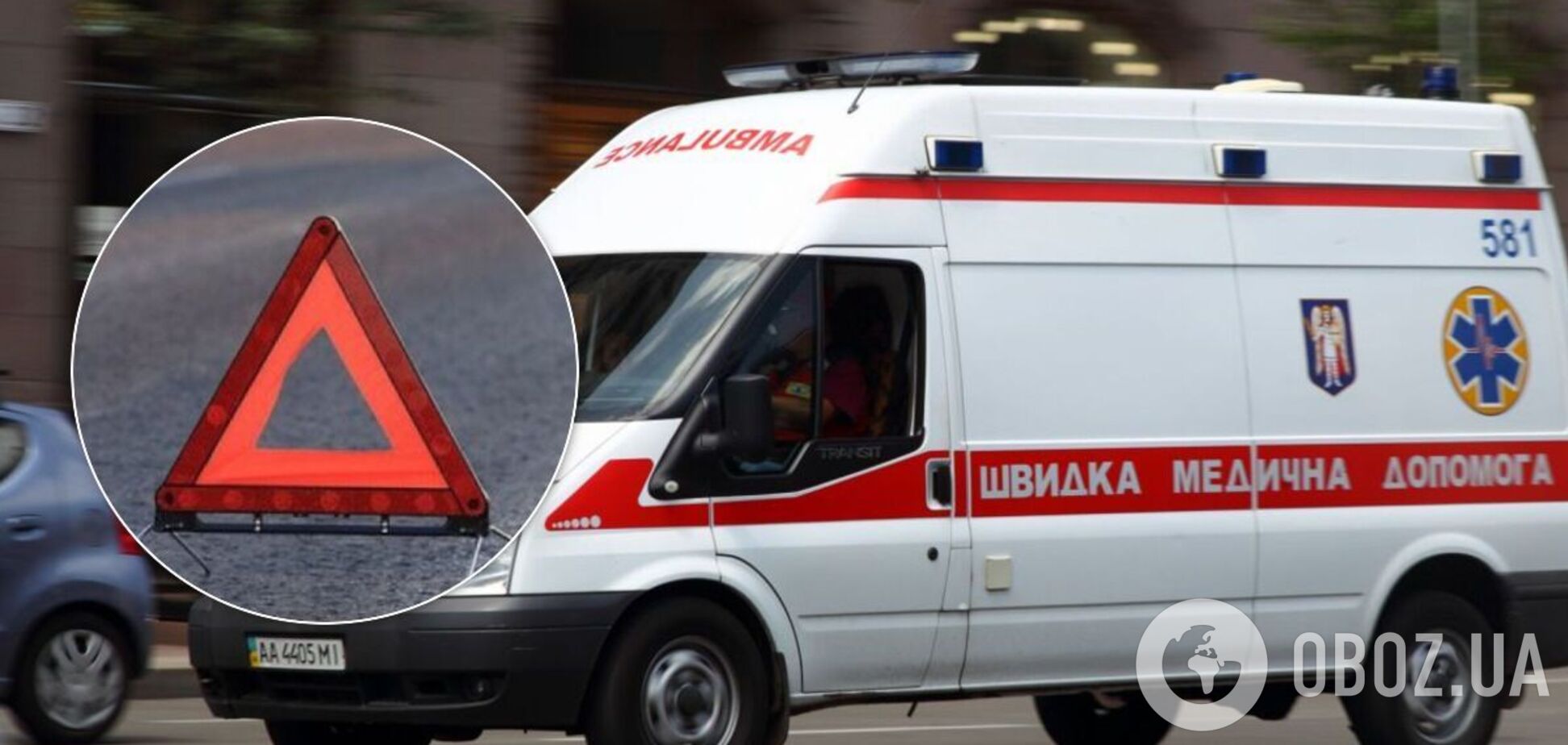 В Киеве авто на скорости влетело в столб, есть жертвы. Фото