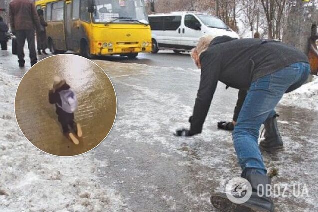 Гололед в Киеве