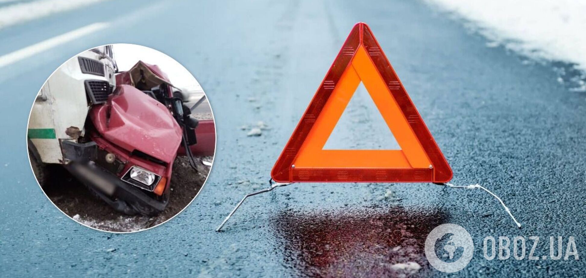 ВАЗ врезался в автобус, водитель погиб