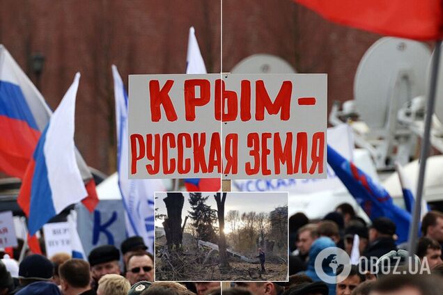 У Криму масово вирубали дерева у містах: фото до окупації і після