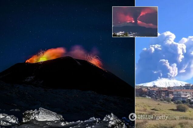 Извержение вулкана Этна