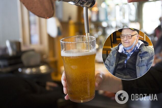 103-річний чоловік назвав секретом довголіття пиво