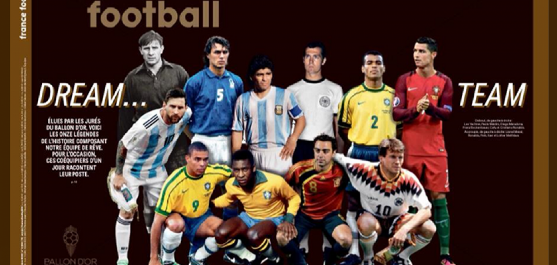 Сборная лучших футболистов в истории от France Football