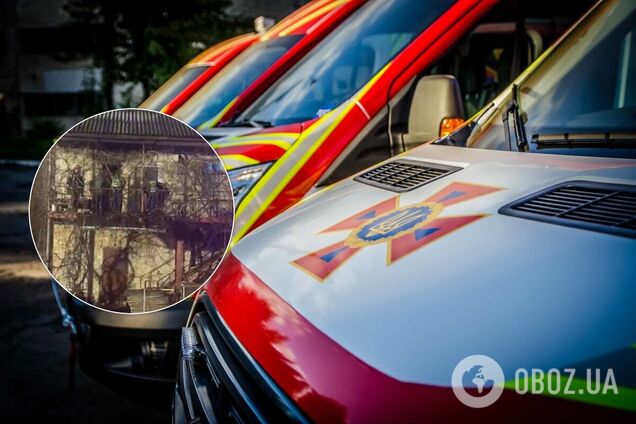 В Киеве горело здание, есть погибшие. Фото