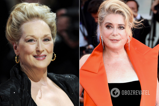 Мерил Стрип и Катрин Денев