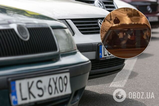 Водій на BMW вирішив проїхати парком