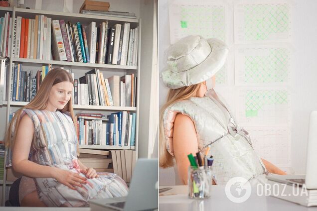 Дизайнер создала одежду из одеял и подушек для самоизоляции: как она выглядит