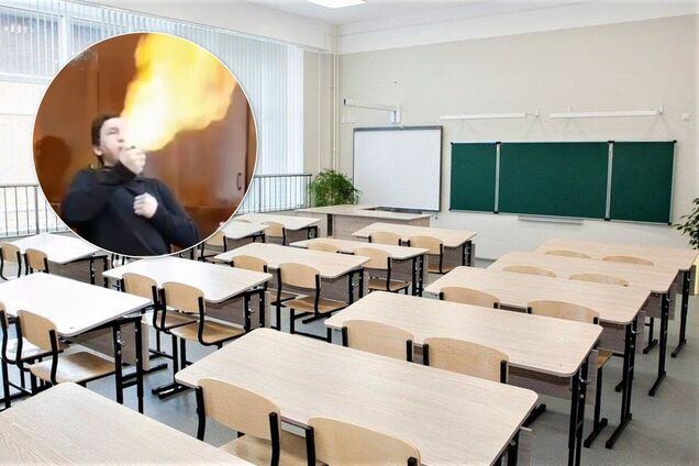 У школі Харкова підліток 'плювався' вогнем