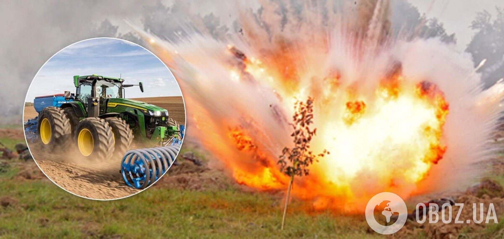 Войска РФ взорвали трактор с мирными жителями на Донбассе