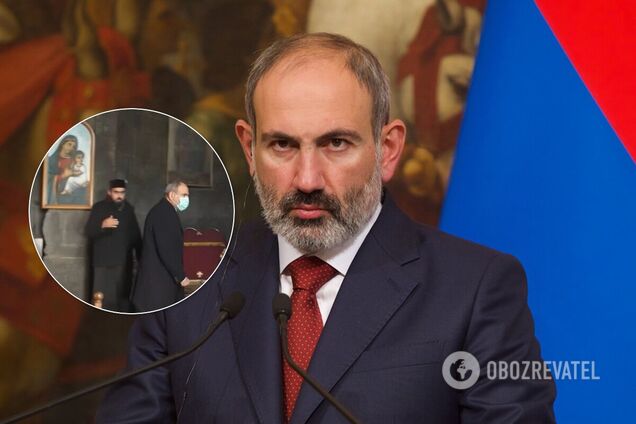 В Армении священник не подал руки Пашиняну и выгнал его из церкви. Видео