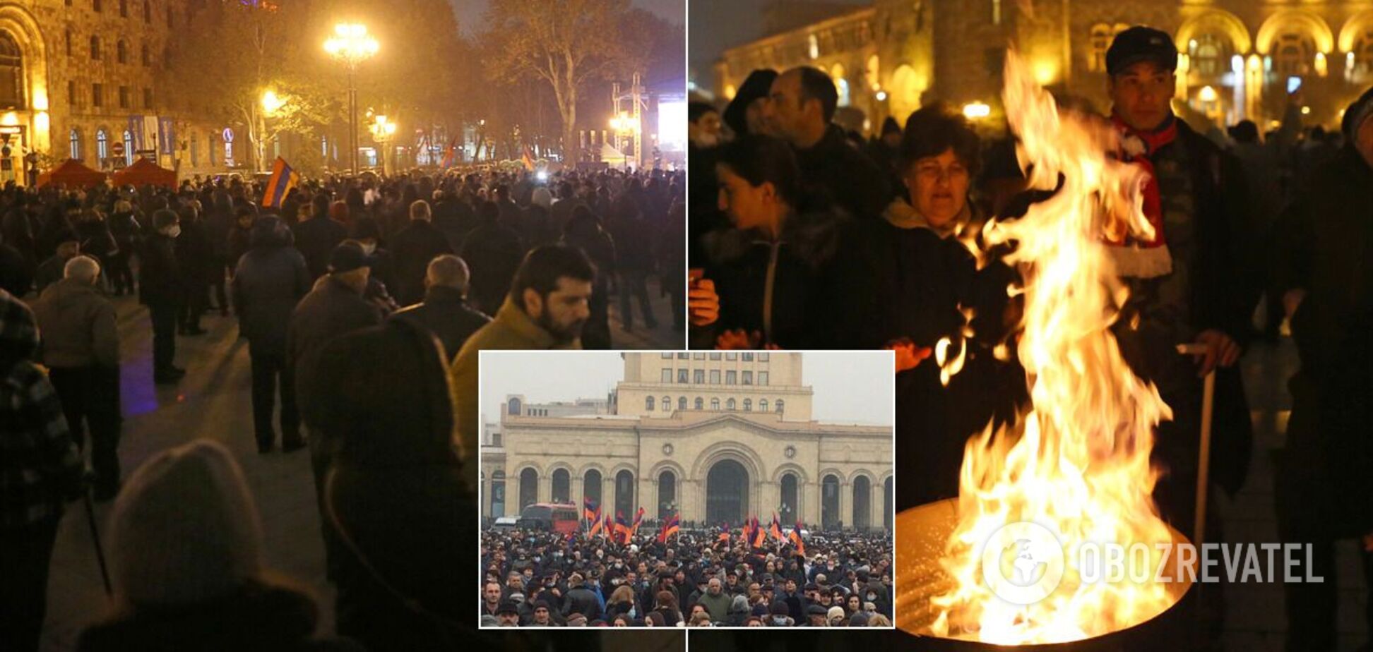 Протест и забастовка в Ереване