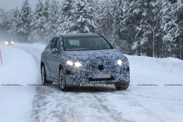 Новый Mercedes-Benz EQS замечен во время зимней сессии тестов