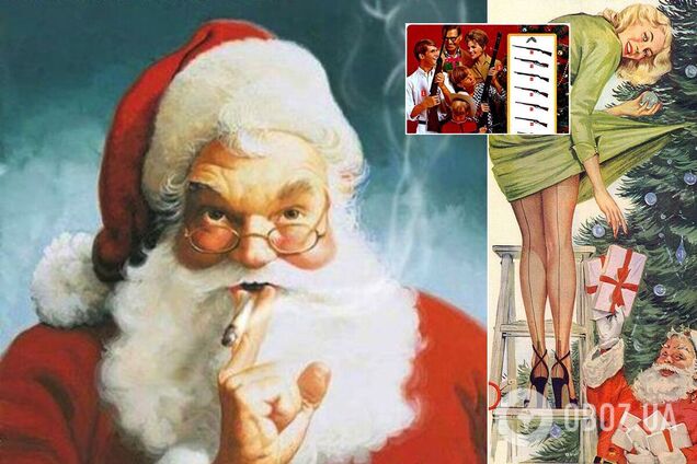 Вінтажна новорічно-різдвяна реклама