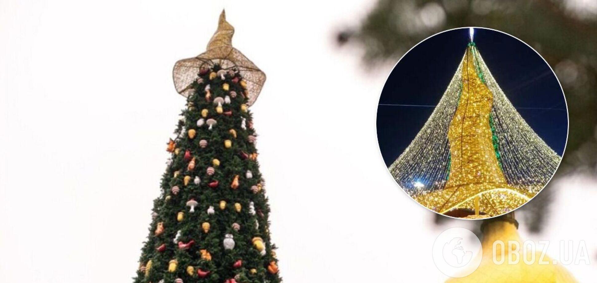 Сказочную шляпу установили возле главной елки Украины