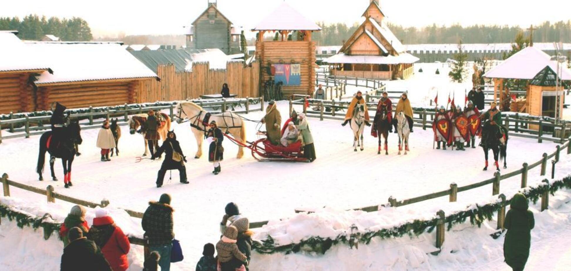 Під Києвом проходять новорічні та різдвяні святкування по-древнеславянски