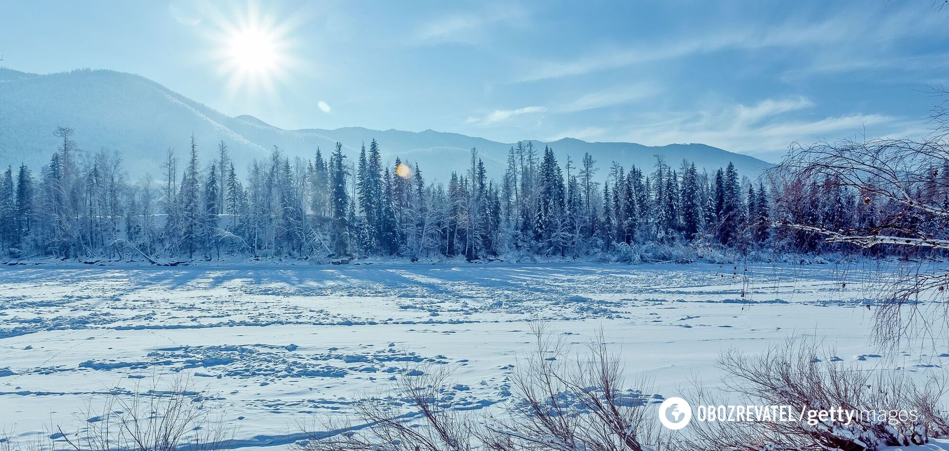 Сибір у Росії взимку