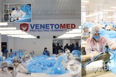 'Венето' показала инновационное производство медицинской защитной одежды. Видео
