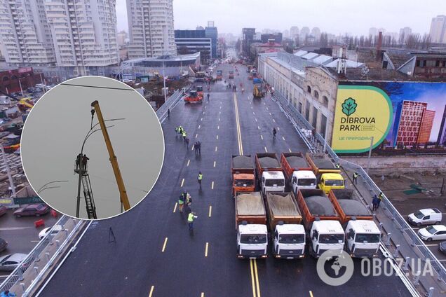 Кроме того, восстанавливают контактную сеть для троллейбусов