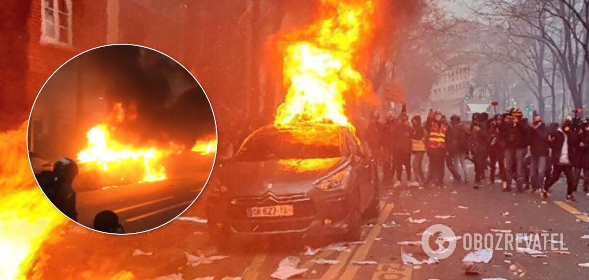В Париже произошли погромы и акции протеста