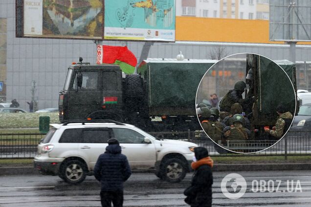 В Минск стянули автозаки, броневики, водометы и другая спецтехника