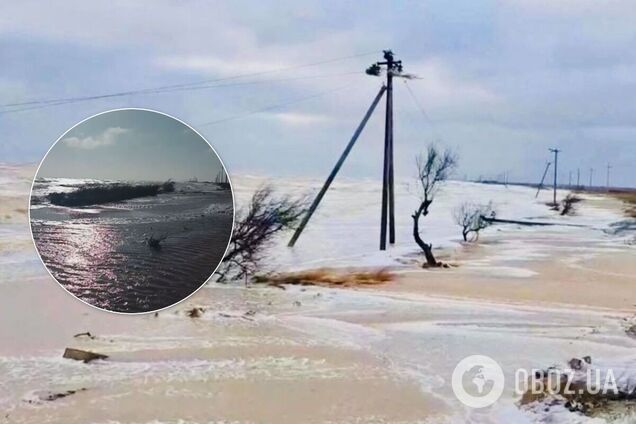 Подтопило и линии электропередач