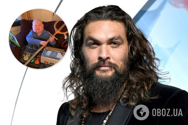 Джейсон Момоа подарував тризуб Аквамена маленькому фанату