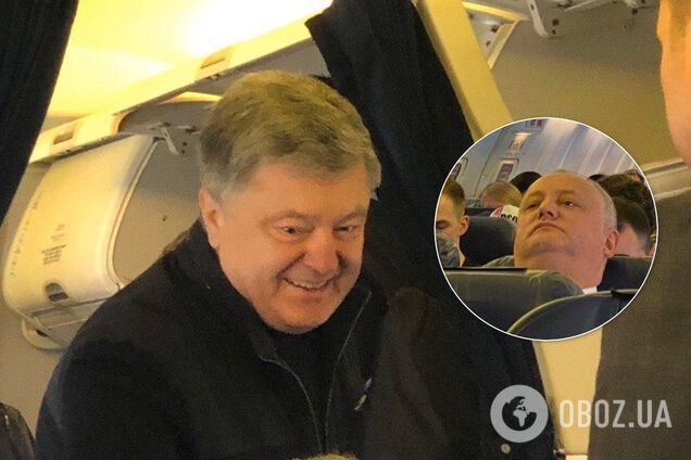 Повно 'слуг', Порошенко та друг Путіна: з'явилися фото з літака у Мюнхен