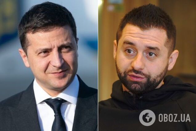 Володимир Зеленський і Давид Арахамія