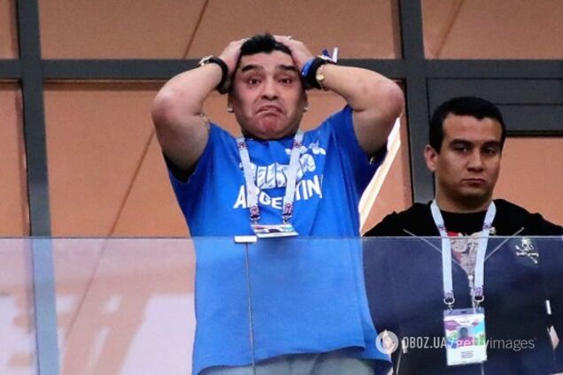 'Попалився': Марадону спіймали з кокаїном прямо під час матчу