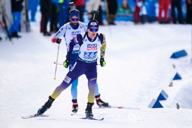 Дмитрий Пидручный на чемпионате мира по биатлону