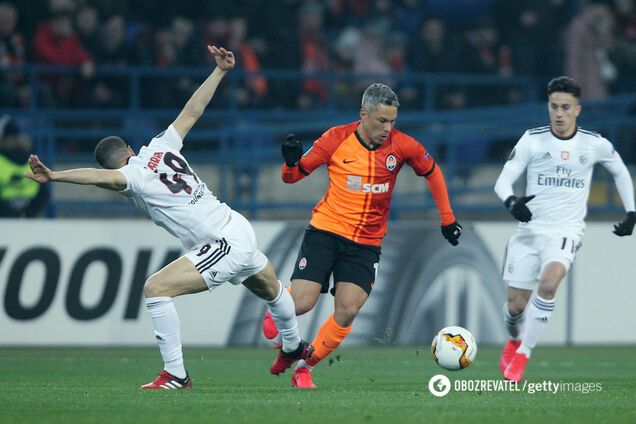 'Шахтар' обіграв 'Бенфіку' в історичному матчі Ліги Європи