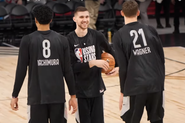 Святослав Михайлюк перед матчем висхідних зірок НБА