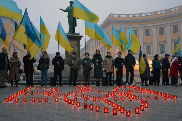 В Одесі зворушливо вшанували пам'ять загиблих Героїв Небесної Сотні