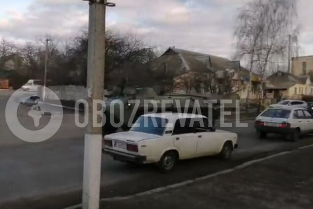 Новые Санжары покинула часть силовиков и спецтехники. Видео