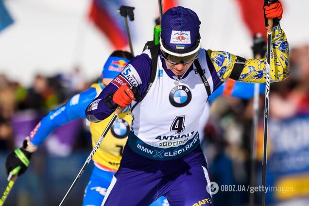 Пидгрушную наказали на чемпионате мира по биатлону