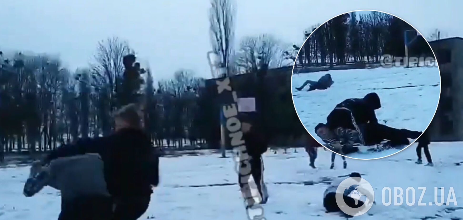 В Харькове школьники устроили массовую драку. Видео попало в сеть