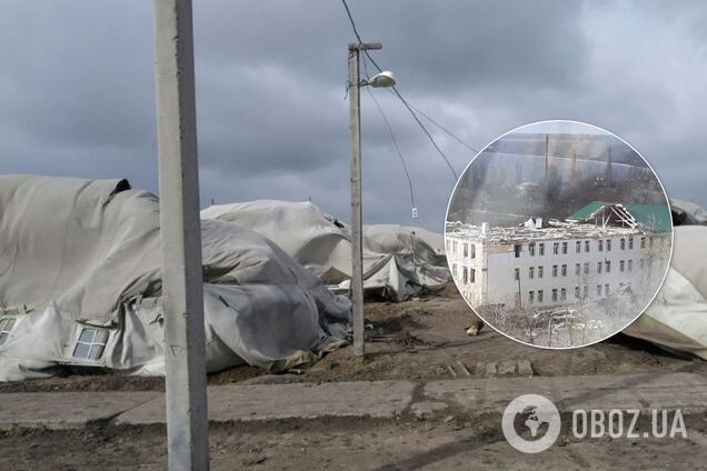 Ураган снес крышу отремонтированной казармы в Николаеве и палаточный  городок ВСУ: фото и видео