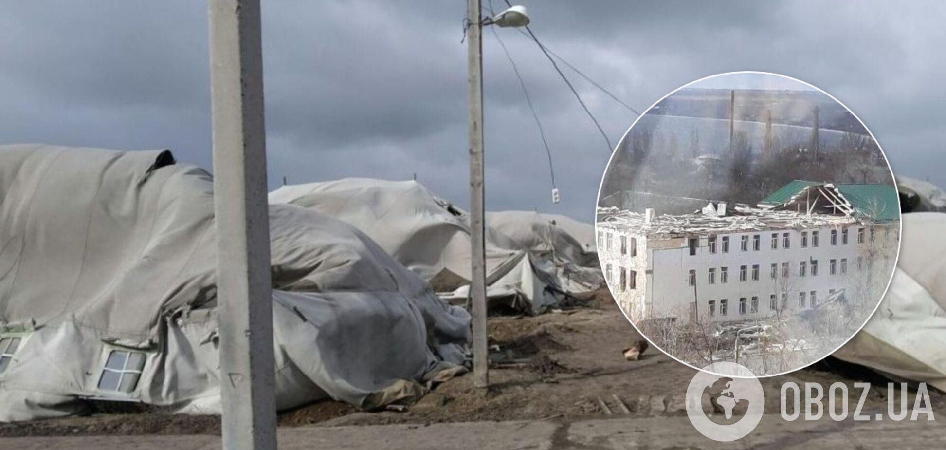 Ураган снес крышу отремонтированной казармы в Николаеве и палаточный городок ВСУ: фото и видео стихии