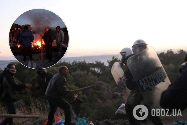 Жители Греции в масках взбунтовались против мигрантов: полиция применила газ
