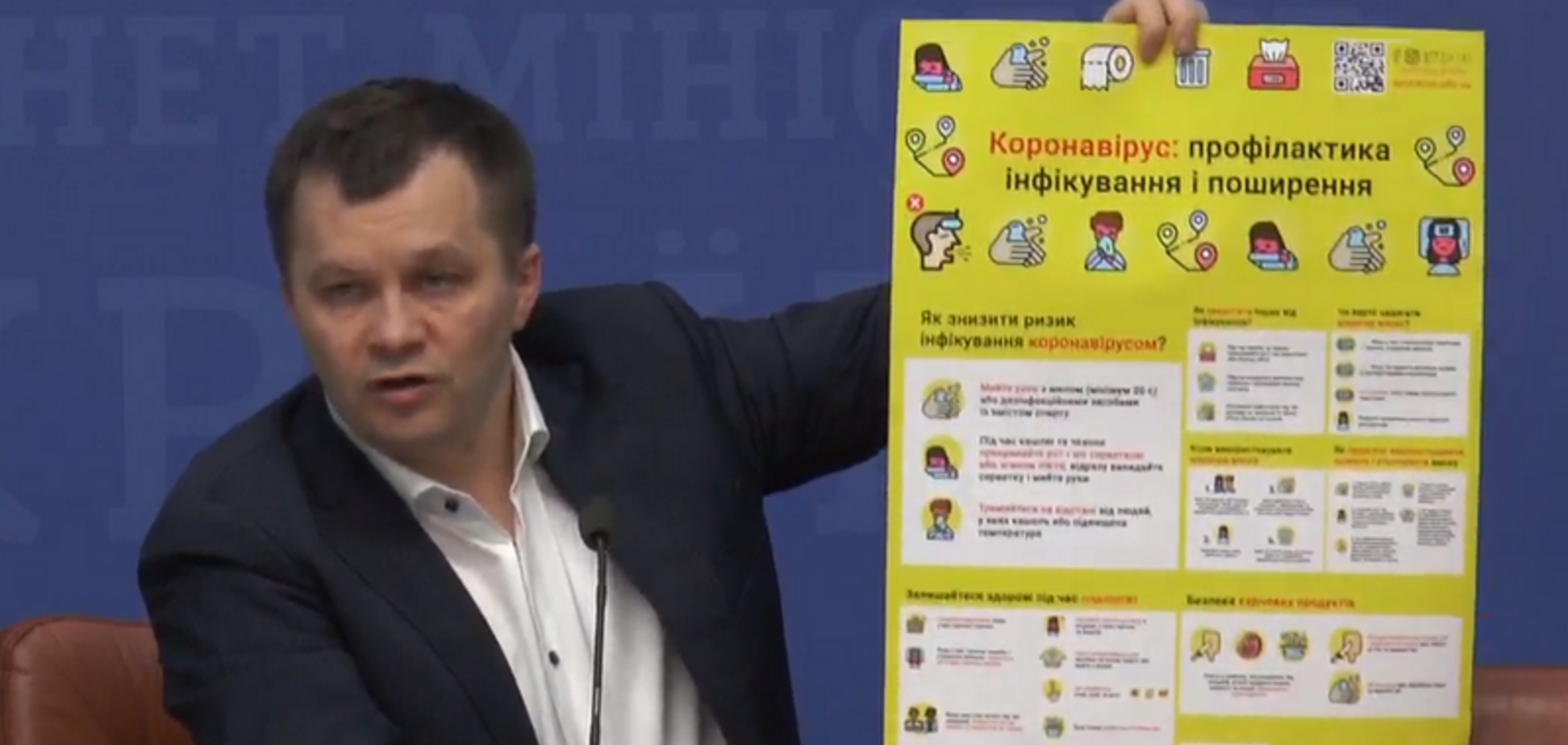 'Мойте руки!' В Кабмине придумали обойти 100 тысяч предприятий для профилактики коронавируса