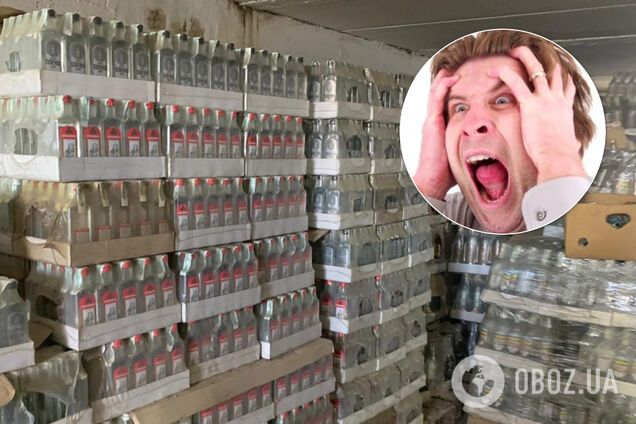 В Украине уничтожили самую крупную партию водки. Фото и видео