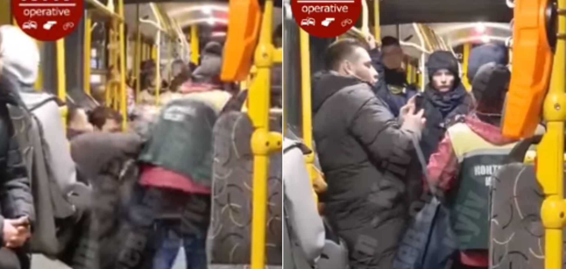 В Киеве в троллейбусе устроили громкие разборки, полиция проигнорировала
