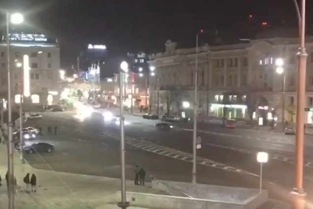 Дрифт в Харкові на площі Конституції
