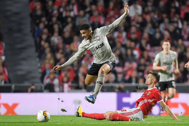 'Бенфика' - 'Шахтер': видеообзор матча Лиги Европы