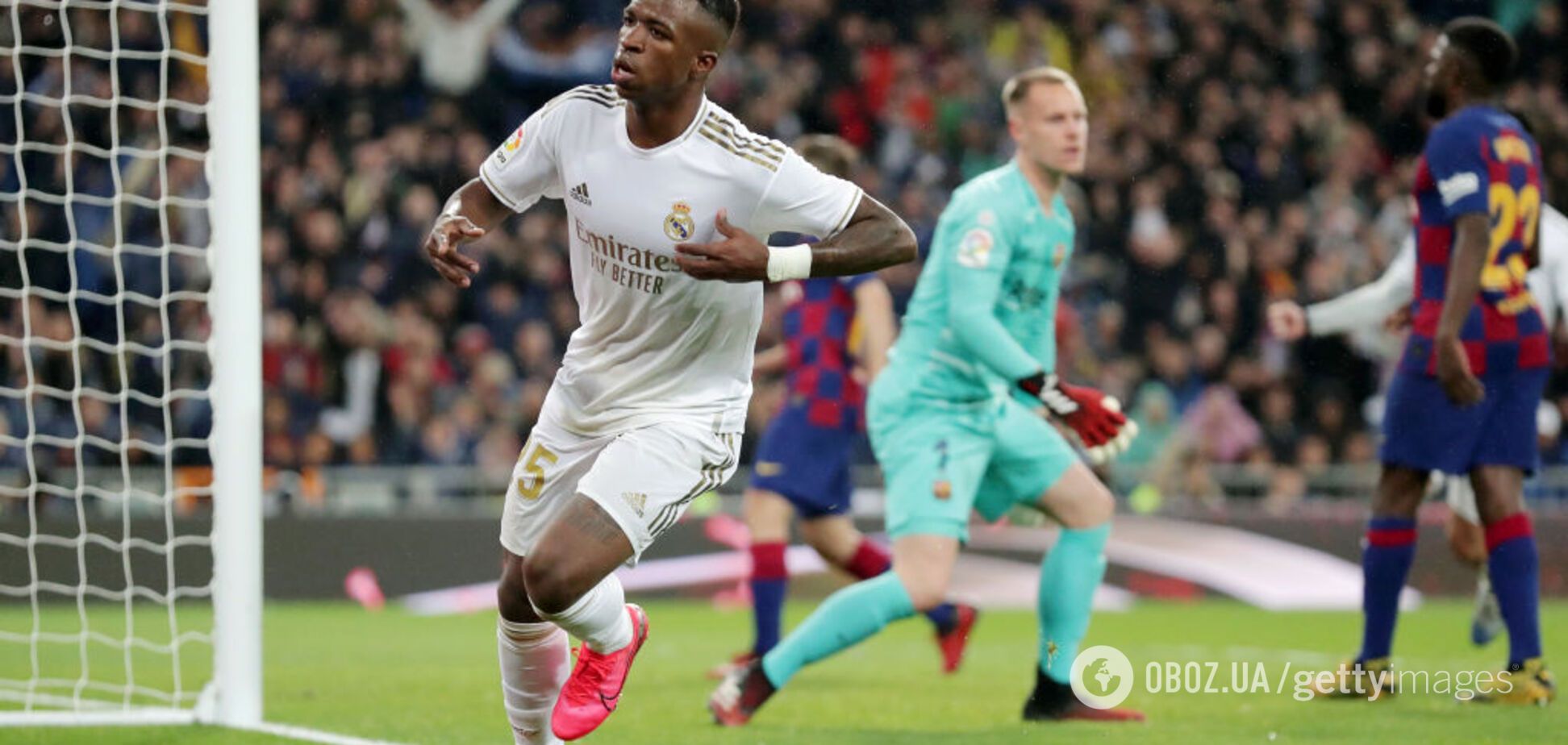 'Реал' обыграл 'Барселону' в Эль-Класико и вышел на первое место в Ла Лиге