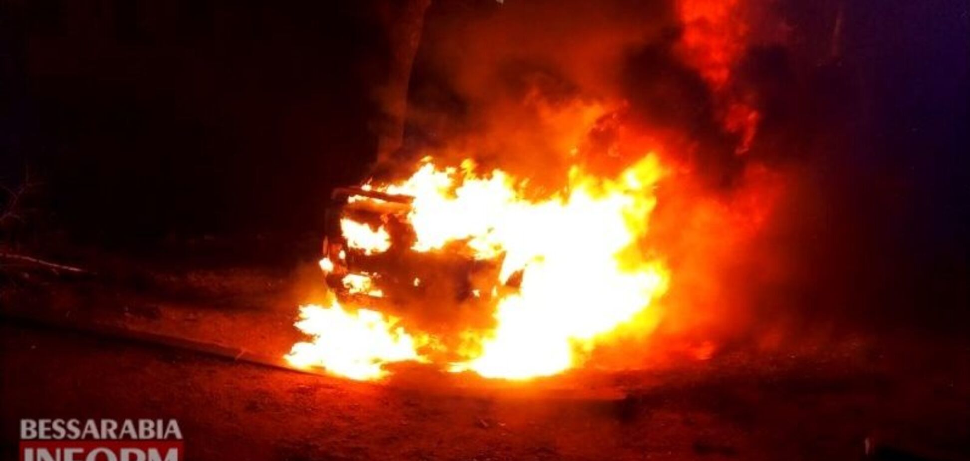 На Одесщине сгорела прокурорская иномарка