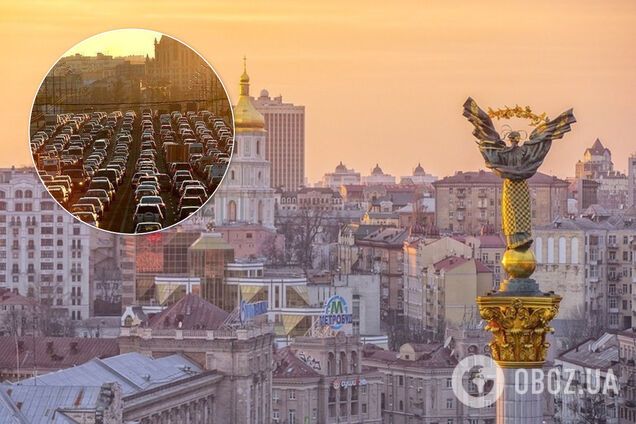 Київ скували масштабні затори. Ілюстрація